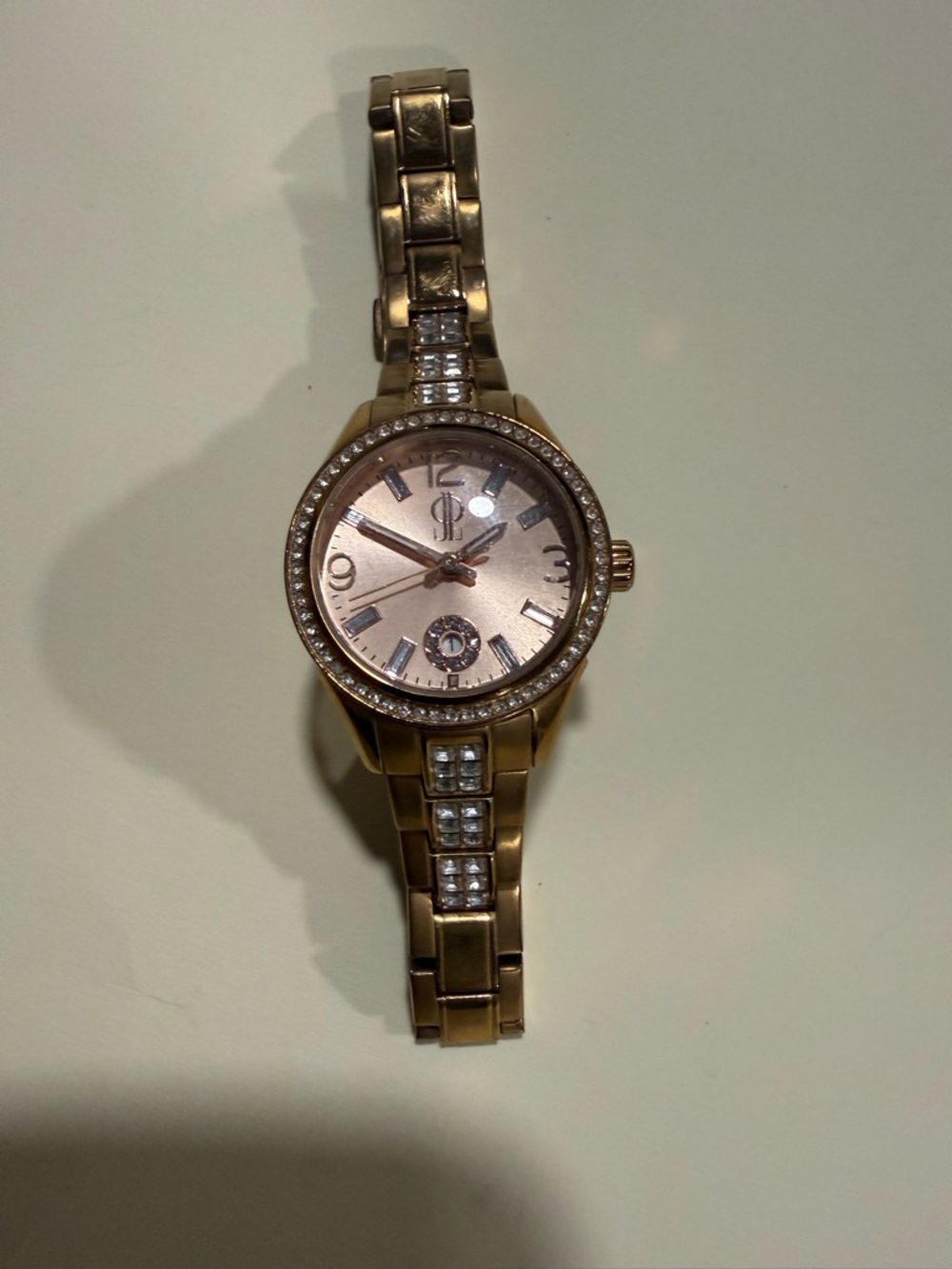 Jennifer Lopez Rose Gold Tone Steel Backwatch